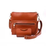 4 Pcs Chocolate Brown Handbags For Ladies