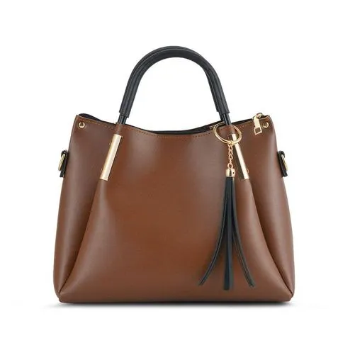 Splendour Chocolate Brown Tussle Handbag For Ladies Splendour Chocolate Brown Tussle Handbag For Ladies