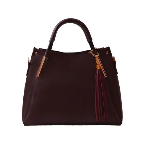 Splendour Maroon Tussle Handbag For Ladies Splendour Maroon Tussle Handbag For Ladies